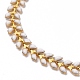 Brass Enamel Cobs Chain Bracelets BJEW-JB05754-2