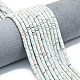 Окрашенные синтетические нити из имперской яшмы G-P575-B09-4x1mm-04-1