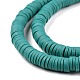 Handmade Polymer Clay Beads Strands CLAY-R089-6mm-Q107-3