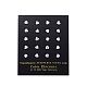 Cubic Zirconia Ear Studs EJEW-E098-H-02-1