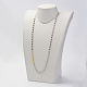 Colliers en perles gemmes naturelles mélangées NJEW-JN01867-3