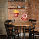 ヴィンテージメタルブリキサイン  バーの鉄の壁の装飾  レストラン  カフェ・パブ  食べ物  270x258x5mm AJEW-WH0409-006-5