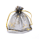 Bolsas de regalo de organza con estampado de oro y mariposa. X-OP-L006B-02-3