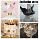 Arricraft 24 pièces 6 couleurs en plastique ailes d'ange ornement DIY-AR0002-99A-6