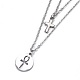 304 Stainless Steel Tiered Necklaces X-NJEW-JN02350-02-2