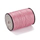 ラウンドワックスポリエステル糸ストリング  マイクロマクラメコード  ツイストコード  革縫い用  フラミンゴ  0.8mm  約54.68ヤード（50m）/ロール YC-D004-02E-008-2