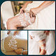 CRASPIRE Bridal Wedding Garter Flower Lace Wedding Garter Set for Bride DIY-WH0308-149A-6