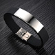 Fashion Stainless Steel Bracelets BJEW-N0001-120-2