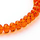 Faceted Rondelle Imitation Austrian Crystal Glass Bead Strands G-PH0009-12-6x4mm-2
