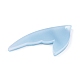 アクリルパーツ  天然石風  フィッシュテールの形  コーンフラワーブルー  31.5x16.5x2.4mm  穴：2mm KY-L080-012A-3