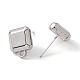 Rack Plating Alloy Stud Earring Findings FIND-I030-12P-1