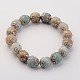 Natural Gemstone Beads Stretch Bracelets BJEW-JB02444-2