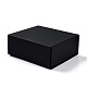 折りたたみ式厚紙箱  フリップカバーボックス  磁気ギフトボックス  長方形  ブラック  20x18x8.1cm CON-D011-01D-1