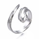 304 открытое кольцо-манжета из нержавеющей стали в виде змеи для женщин RJEW-T023-78P-3