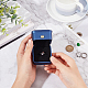GORGECRAFT Premium Leather Ring Box Jewelry Gift Engagement Boxes Storage Organizer Case Packaging Display Earring Holder for Wedding Proposal Ceremony Proposal Party Birthday Anniversaryl(Blue) CON-GF0002-09B-3