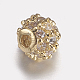 Perles de zircone cubique micro pave en Laiton ZIRC-E143-17-3