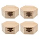 Unfinished Pine Wood Jewelry Box CON-WH0072-07-1