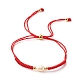 Perline di perle bracciali con cordino in filo di nylon regolabile BJEW-JB06397-01-1