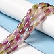 Naturels teints en blanc perles de jade brins&nbsp;G-M402-A01-03-2