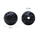 6mm Natural Black Lava Rock Stone Rock Gemstone Gem Round Loose Beads Strand 15.7 inch for Jewelry Making G-PH0014-6mm-4