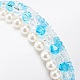 Set di braccialetti elasticizzati con perline di perle di conchiglia stile 3 pz 3 e semi di vetro BJEW-JB08705-01-7