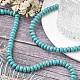 1 chapelet de perles en turquoise rondelle synthétique X-TURQ-G109-8x5mm-06-5