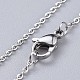 Electroplated Glass Pendant Necklaces NJEW-JN02503-4