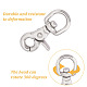 DICOSMETIC 2Pcs Stainless Steel Swivel Clasps STAS-DC0015-60-6