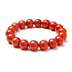 Bracelets extensibles en perles rondes en corail naturel sunnyclue BJEW-PH0001-10mm-12-1