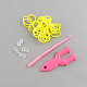 DIY Rubber Loom Bands Refills with Accessories X-DIY-R011-03-2