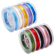 Pandahall 10 Farben 0.38 mm elastischer Kristallstretchfaden EW-PH0002-09-1