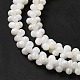 Eau douce naturelle de coquillage perles brins BSHE-E026-17-4