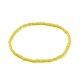 Ensemble de bracelets extensibles en perles de verre et en laiton de style 5pcs 5 pour femmes BJEW-JB08978-4