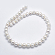Fili di perle di perle d'acqua dolce coltivate naturali PEAR-F007-07-2