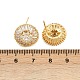 Серьги-гвоздики из циркония EJEW-K312-05G-5