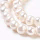 Fili di perle di perle d'acqua dolce coltivate naturali PEAR-S001-4-5mm-3-3