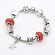 Mixte Style perles en alliage de style européen bracelets BJEW-P049-19-3