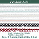 Arricraft 12 м 6 цвета плетеная сетка кружевной эластичный резиновый шнур/лента OCOR-AR0001-26-2