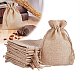 Pandahall 20 piezas bolsas de arpillera con cordón bolsas de regalo bolsa de joyería para banquete de boda ABAG-PH0001-18x13cm-05-4