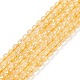 Chapelets de perles de citrine naturelle G-E326-6mm-01-1