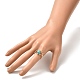 Juego de anillos de turquesa sintética para mujer. RJEW-TA00007-04-3