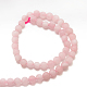 Chapelets de perles en quartz rose mat naturel X-G-J120-30-8mm-2