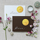 Self Adhesive Gold Foil Embossed Stickers DIY-WH0211-341-5