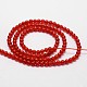 Synthétiques perles de corail rouge brins G-N0209-01-3mm-2