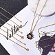 Pandahall elite environ 20 brins collier de chaîne de câble doré collier de chaîne à maillons torsadés en vrac pour pendentif collier fabrication de bijoux MAK-PH0004-15-2