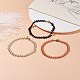 Ensemble de bracelets de cheville en perles de rocailles japonaises 3 pièces 3 couleurs pour femmes AJEW-AN00473-2