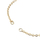 Realizzazione di braccialetti con maglie a catena in ottone AJEW-JB01165-3