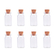 Clear Glass Jars Glass Bottles with Corks and Iron Screw Eye Pins Wish Bottles for Crafts AJEW-PH0004-01-1