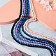 Kissitty 7 нить 7 цвета окрашенные в духовку перламутровые стеклянные жемчужные круглые нити из бисера HY-KS0001-01-18