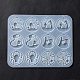 Stampi in silicone per ciondoli rotondi piatti fai da te di halloween DIY-F134-01-3